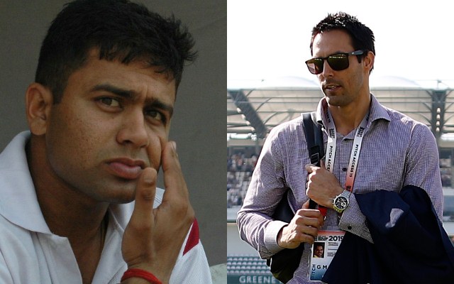 Aakash Chopra and Mitchell Johnson