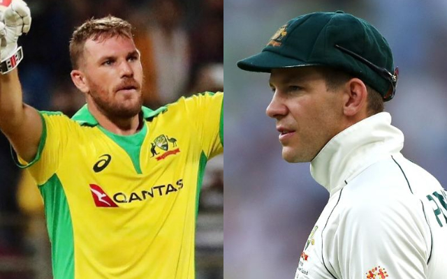 Aaron Finch and Tim Paine