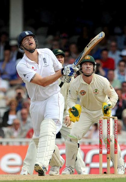 Andrew Flintoff stands at 8th position in the list with 82 sixes in his test career. (Photo Source: PA Photos)