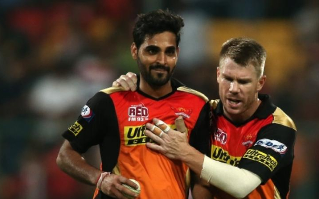 Bhuvneshwar Kumar and David Warner