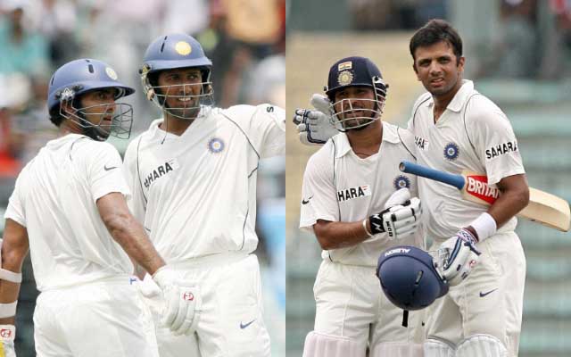 Dinesh Karthik, Wasim Jaffer, Sachin Tendulkar and Rahul Dravid