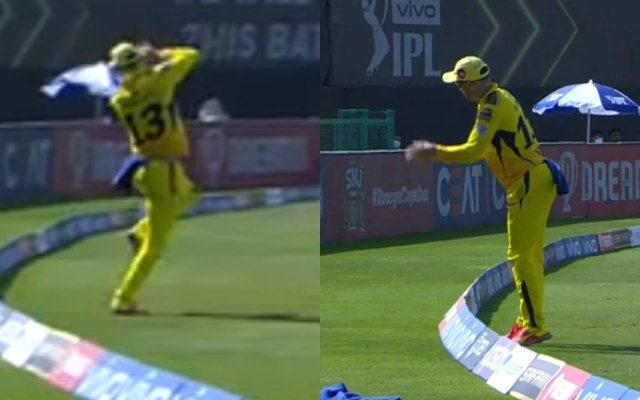 Faf du Plessis catch