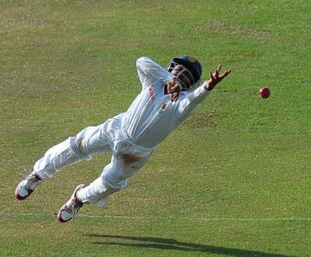 Kaushal Silva stands 3rd in the list with 14 catches in 11 matches in this year. (Photo Source: AFP)