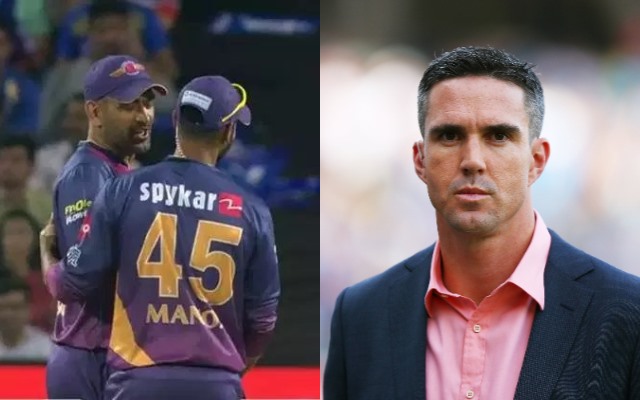 MS Dhoni and Kevin Pietersen