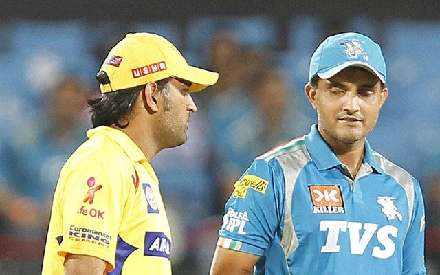 MS Dhoni and Sourav Ganguly