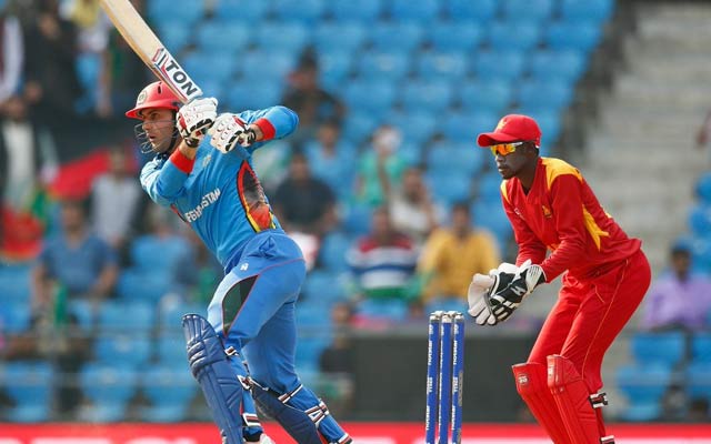 Mohammad Nabi of Afghanistan vs Zimbabwe