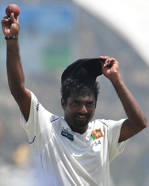Sri Lankan legendary spinner, Muttiah Muralitharan stands at 9th position here in the list with best figures of 8/46. (Photo Source: AFP)