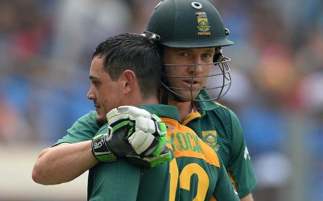 Quinton de Kock and AB de Villiers