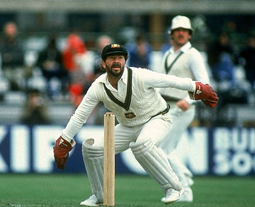 Rodney Marsh waits for the ball to make a run out (Photo Source: Getty Images) 