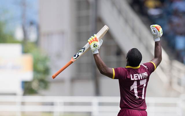 West Indies' Evin Lewis